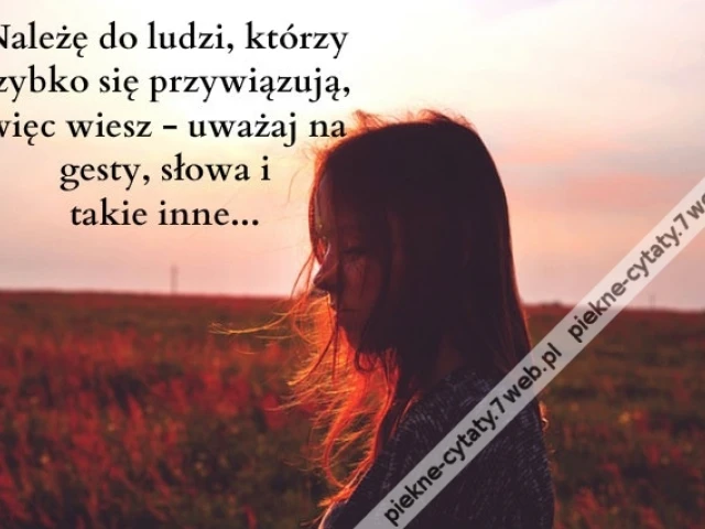 Należę do ludzi, którzy szybko się ...
