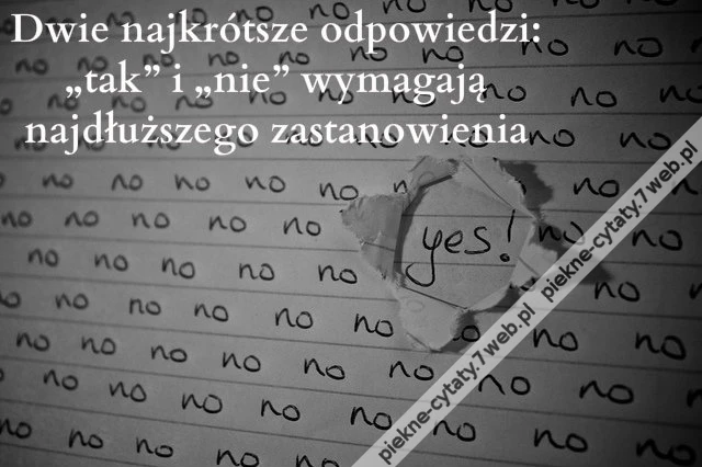 Dwie najkrótsze odpowiedzi ...