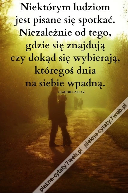 Niektórym ludziom jest pisane ...