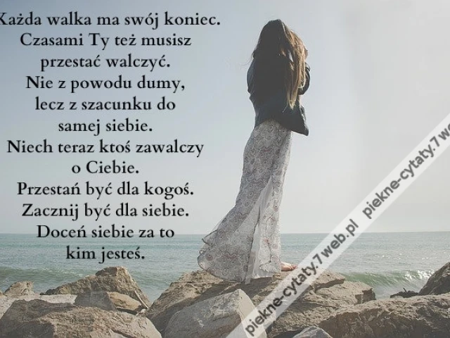 Każda walka ma swój ...