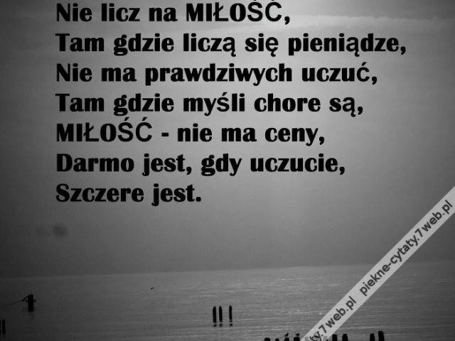 Nie licz...