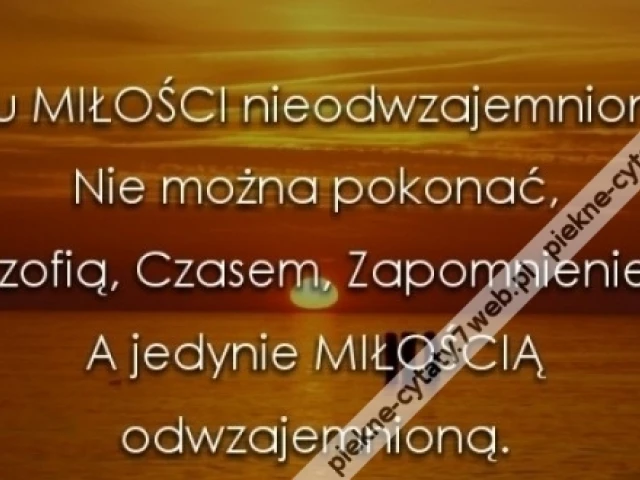 Uczucia odwzajemnione.