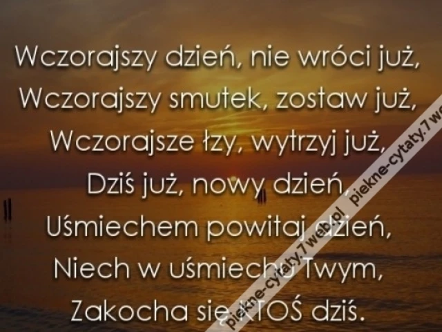 Wczorajszy dzień.