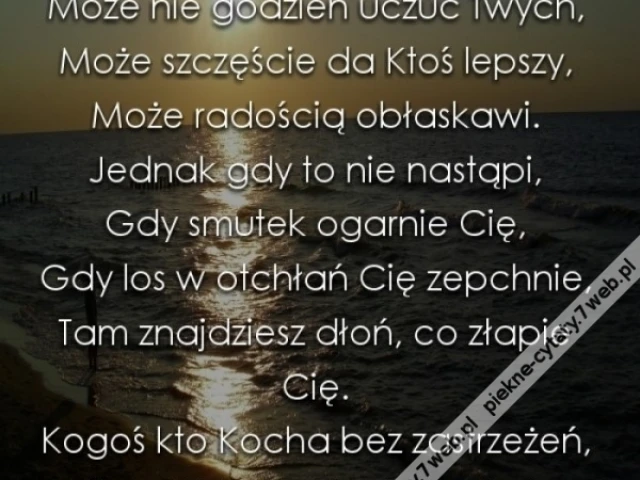 Może nie jestem wart.