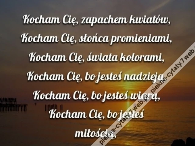 Kocham Cię.