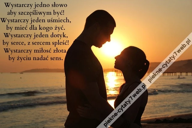 Wystarczy jedno słowo aby ...