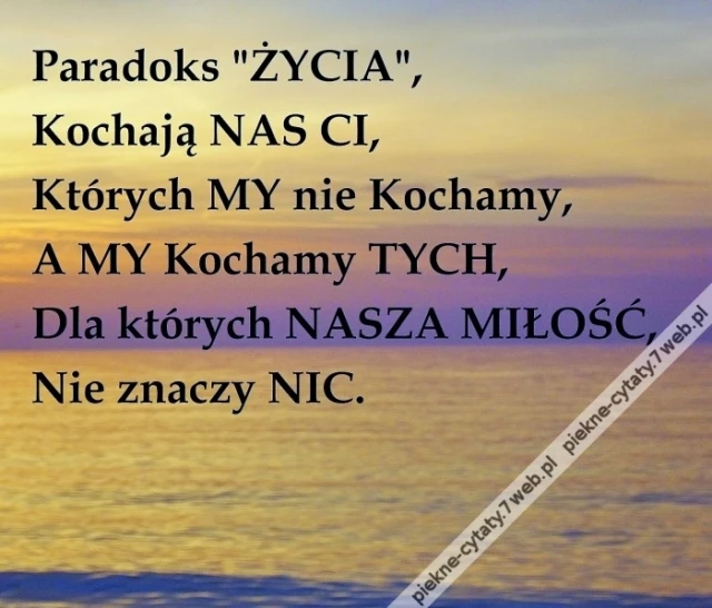 Paradoks życia.