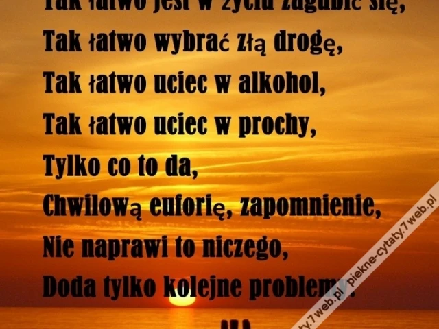 W zapomnienie.