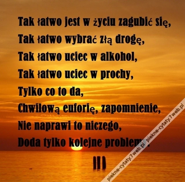 W zapomnienie.