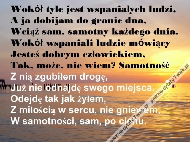 W smotności,sam.