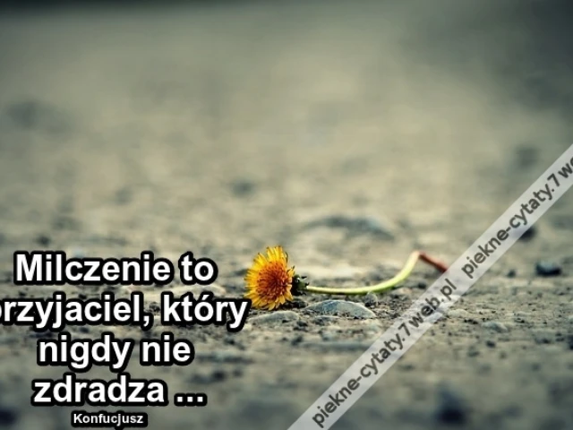 Milczenie to ...