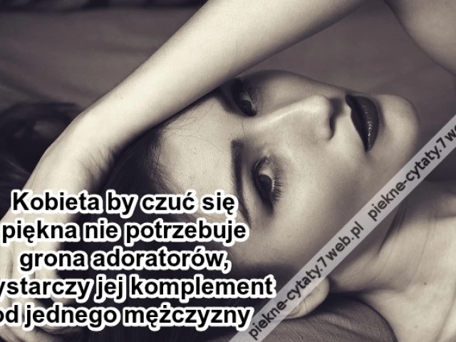 Kobieta by czuć się piękna ...
