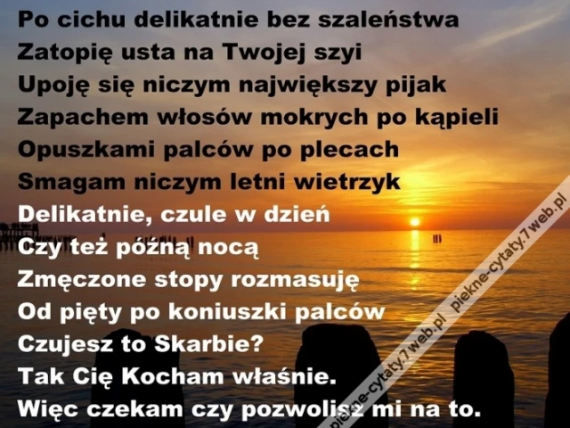 Po cichu delikatnie.