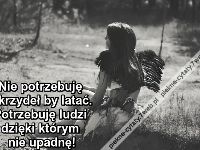 Nie potrzebuję skrzydeł by latać ...