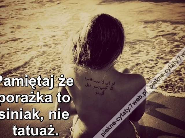 Pamiętaj że porażka to ...