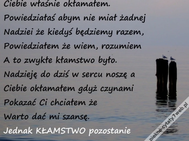 Kłamca.