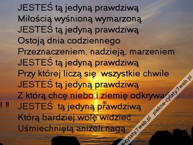 Jesteś tą jedyną.