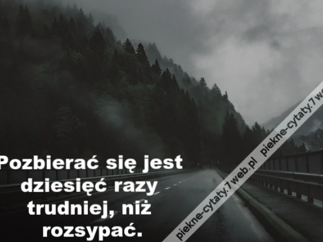 Pozbierać się jest ...