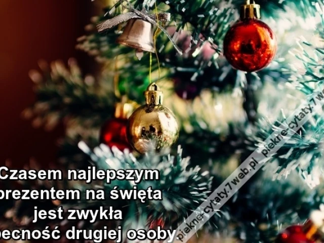 Czasem najlepszym prezentem na święta jest ...
