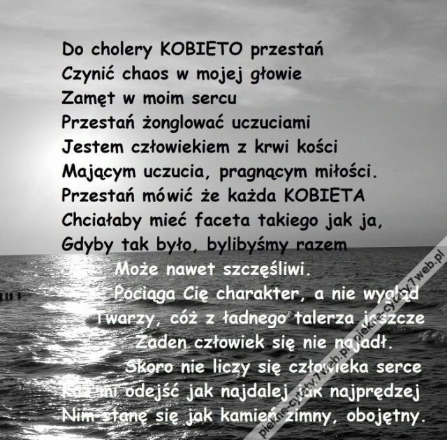 Do cholery KOBIETO