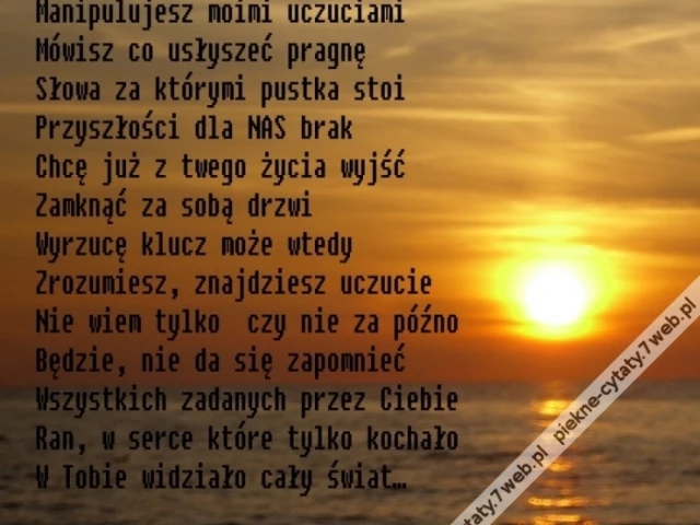 Karmiąc złudzeniami.