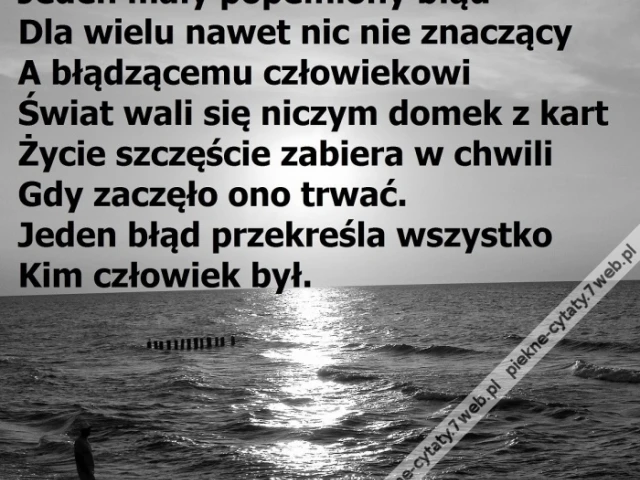 Jeden błąd.