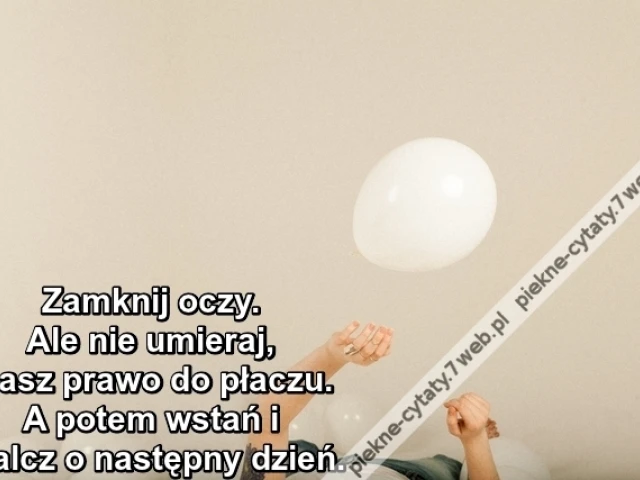 Zamknij oczy. Ale nie umieraj ...