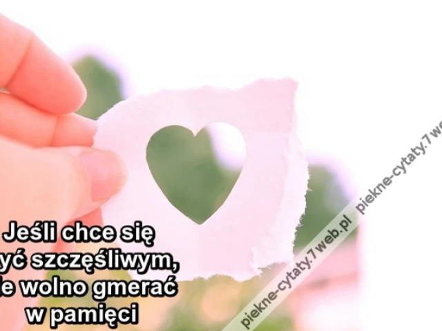 Jeśli chce się być szczęśliwym, nie wolno gmerać w pamięci