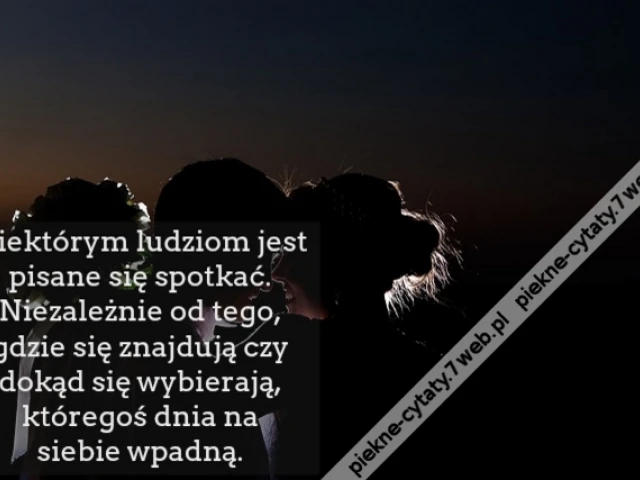 Niektórym ludziom jest pisane się spotkać. Niezależnie od tego, gdzie się znajdują czy dokąd się wybierają, któregoś dnia na siebie wpadną.