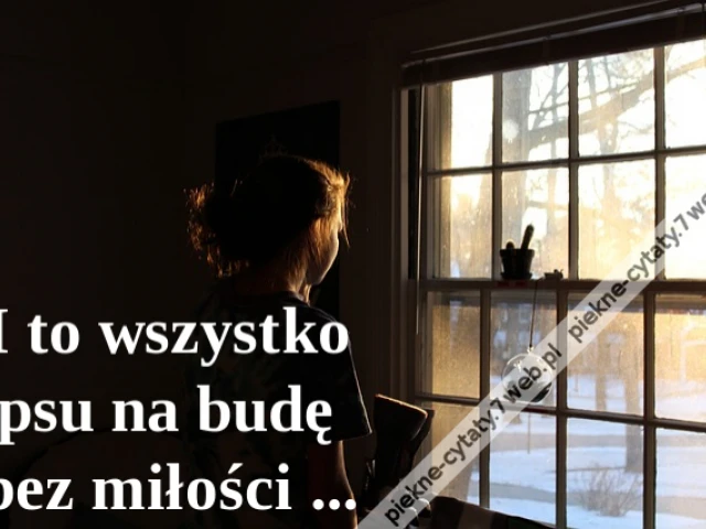 I to wszystko psu na budę bez miłości ...