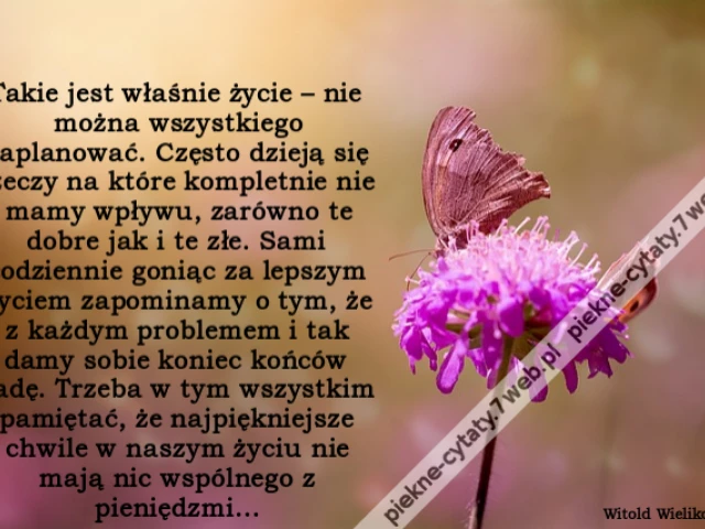 Takie jest właśnie życie – nie można wszystkiego zaplanować. Często dzieją się rzeczy na które kompletnie nie mamy wpływu, zarówno te dobre jak i te złe. Sami codziennie goniąc za lepszym życiem zapominamy o tym, że z każdym problemem i tak damy sobie kon