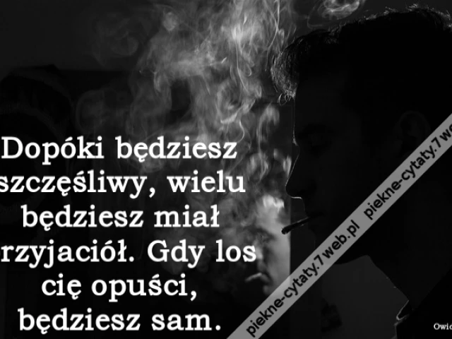 Dopóki będziesz szczęśliwy, wielu będziesz miał przyjaciół. Gdy los cię opuści, będziesz sam.