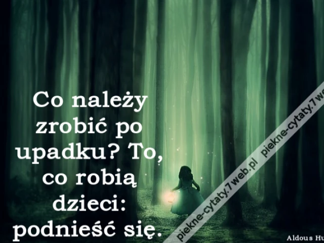 Co należy zrobić po upadku? To, co robią dzieci: podnieść się