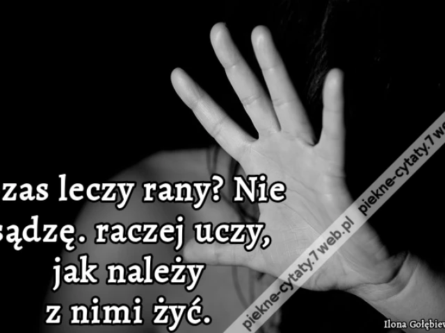 Czas leczy rany? Nie sądzę. raczej uczy, jak należy z nimi żyć.