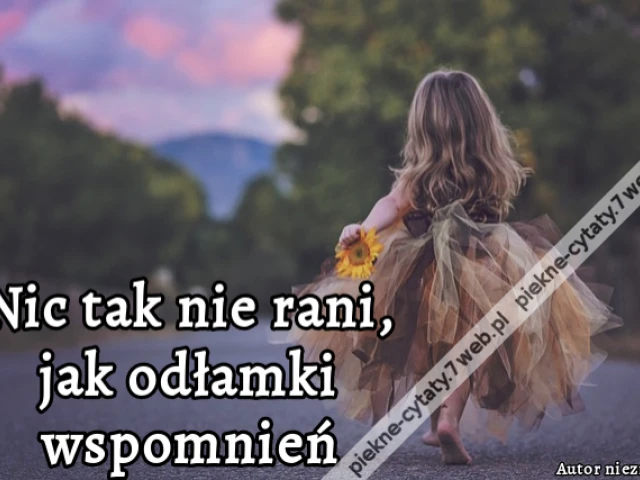 Nic tak nie rani, jak odłamki wspomnień