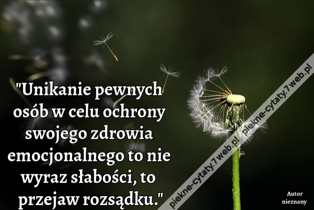 Unikanie pewnych osób w celu ochrony swojego zdrowia emocjonalnego to nie wyraz słabości, to przejaw rozsądku.