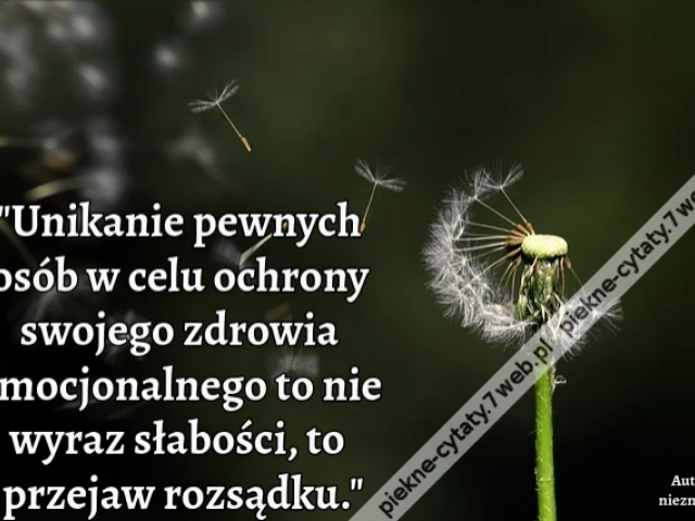 Unikanie pewnych osób w celu ochrony swojego zdrowia emocjonalnego to nie wyraz słabości, to przejaw rozsądku.